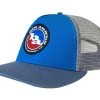 Big Agnes Classic Logo Trucker Hat - Blue / Slate -Big Agnes Outdoor Store AHCLT BSS OS frontangle 001