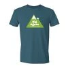 Big Agnes Retro Summit T-Shirt -Big Agnes Outdoor Store MSRETROSUMMIT22 CyanBlackHeather 001
