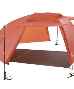 Big Agnes Copper Spur HV UL3 -Big Agnes Outdoor Store THVCS320 orange FF AwningUp 007