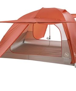 Big Agnes Copper Spur HV UL4 -Big Agnes Outdoor Store THVCS420 Orange AwningUp 004