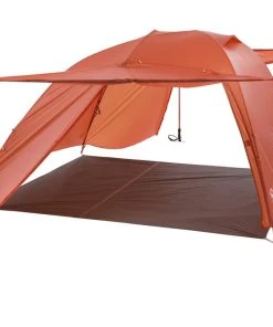 Big Agnes Copper Spur HV UL4 -Big Agnes Outdoor Store THVCS420 Orange FF AwningUp 008